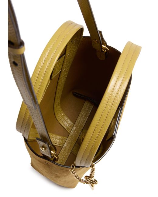 Petit Sac Cabas En Cuir Velours Spin Chloé en coloris Brown