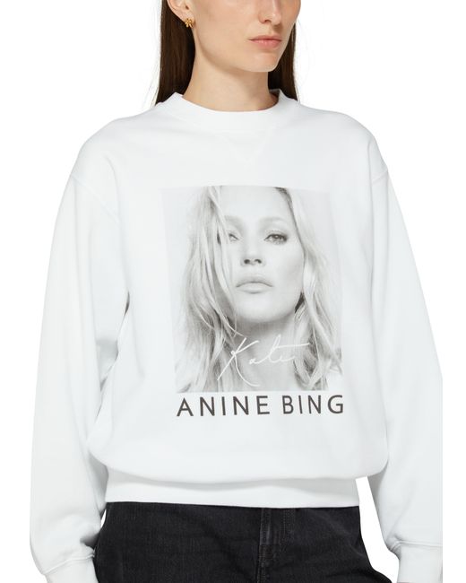 Anine Bing White Sweatshirt Ramona