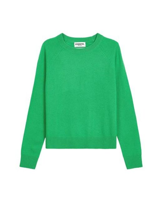 Essentiel Antwerp Dashmere Sweater in Green | Lyst UK