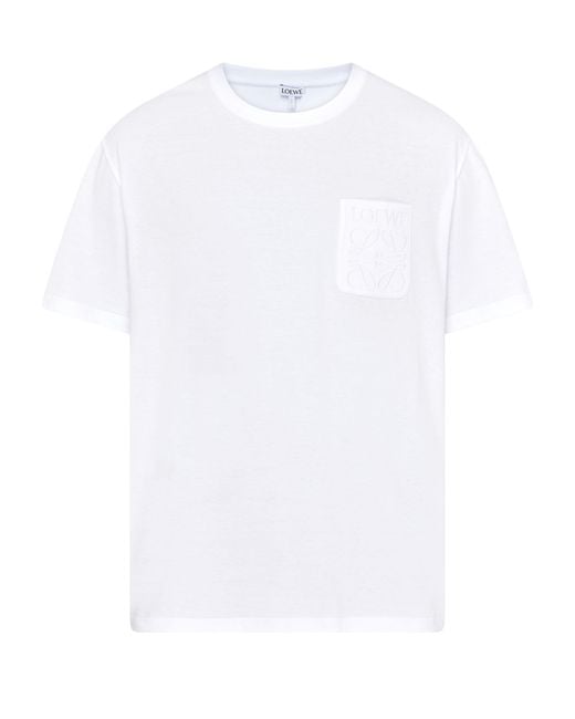 Loewe White Relaxed Fit T-Shirt for men