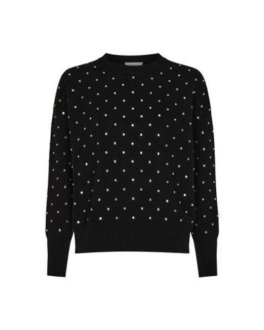 Rabanne Black Round-Neck Sweater