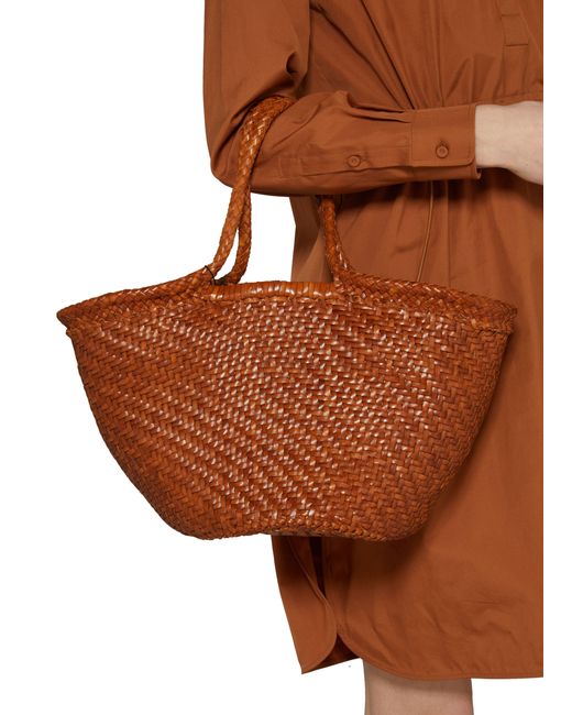 Dragon Diffusion Brown Martha Basket Bag