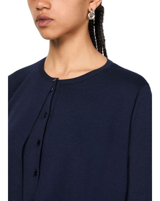 Loewe Blue Wool Cardighan