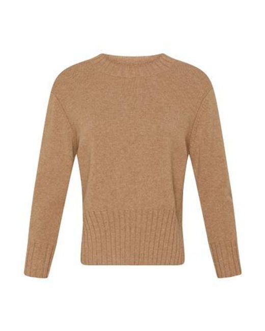 Loulou Studio Brown Mora Short Cashmere Sweater