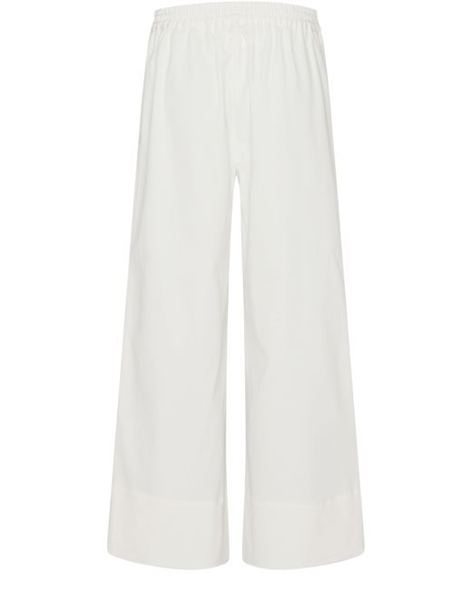 Matteau White Cropped Summer Trouser