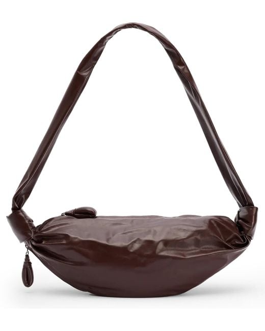 Lemaire Brown Croissant Soft Small Bag