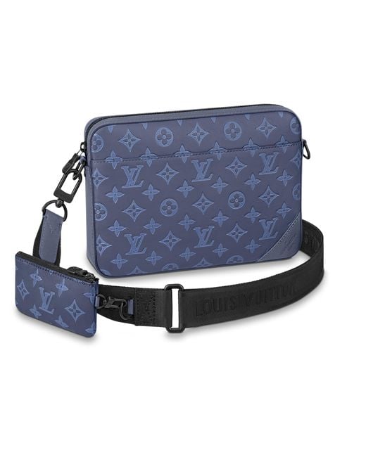 Louis Vuitton Duo Messenger Tasche in Blau fur Herren Lyst DE