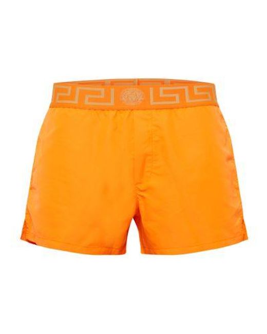 Versace Orange Swim Shorts for men