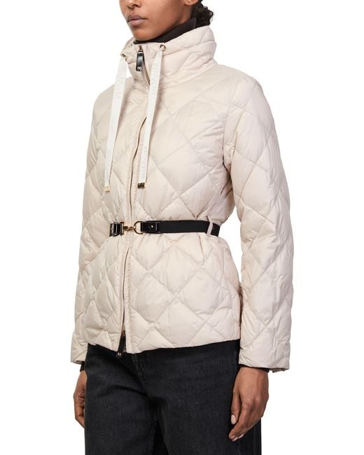 Max Mara Natural Zip-Up Puffer Jacket
