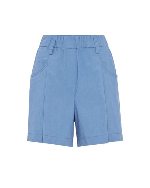 Brunello Cucinelli Blue Five-Pocket-Shorts