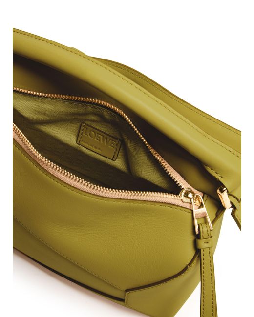 Loewe Yellow Small Puzzle Edge Bag