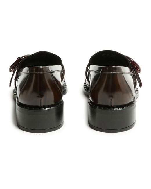 Prada Black Leather Loafers