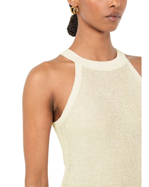 Max Mara White Gestricktes Top Lolly