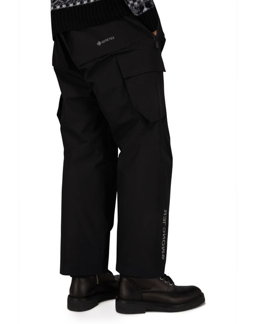 3 MONCLER GRENOBLE Black Ski Trousers for men
