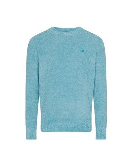 Acne Blue Round-neck Sweater for men