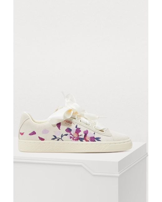 puma floral sneakers