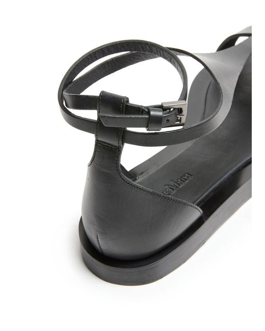 Max Mara Metallic Sandalen Velaflat