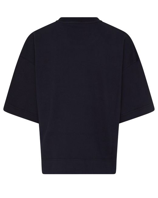 Moncler Blue Short-sleeve T-shirt With Logo