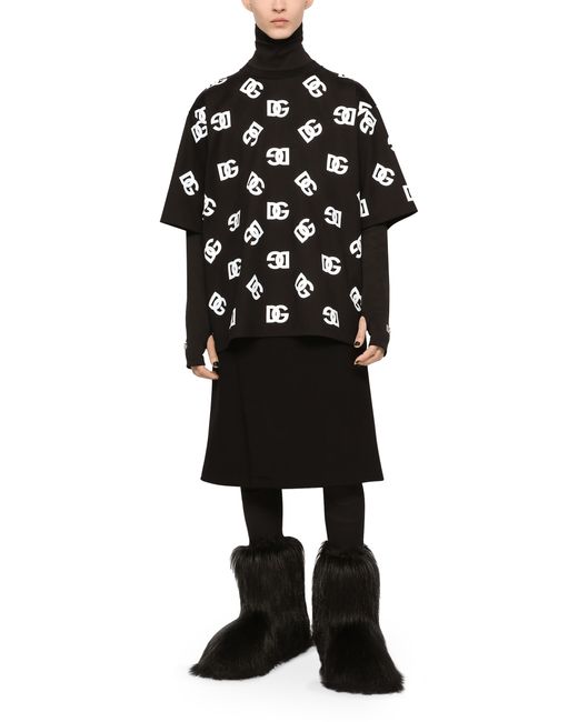 T-shirt en coton Dolce & Gabbana pour homme en coloris Black