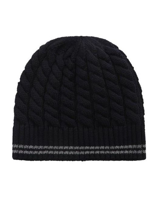 Woolrich Striped Cable Beanie Hat for 