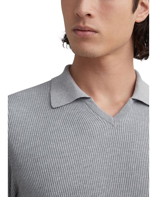 Brunello Cucinelli Gray Polo-style Sweater for men