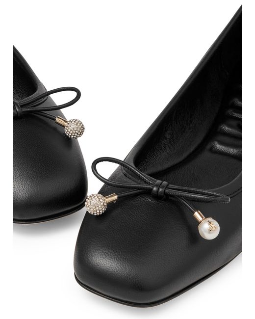 Jimmy Choo Black Elme Ballerina Flats, Brand Size 36.5 Us
