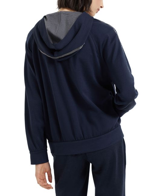 Brunello Cucinelli Blue Interlock Sweatshirt