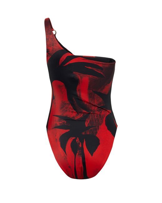 Louisa Ballou Red Ring One Piece Swimsuit