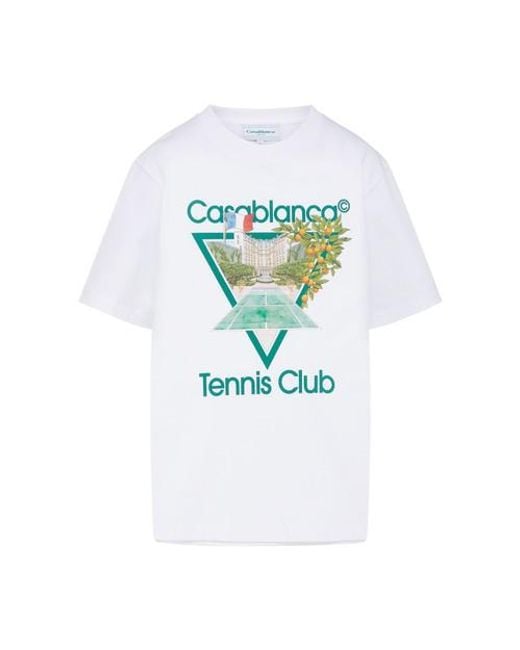 CASABLANCA Multicolor Tennis Club Icon Printed T-shirt for men
