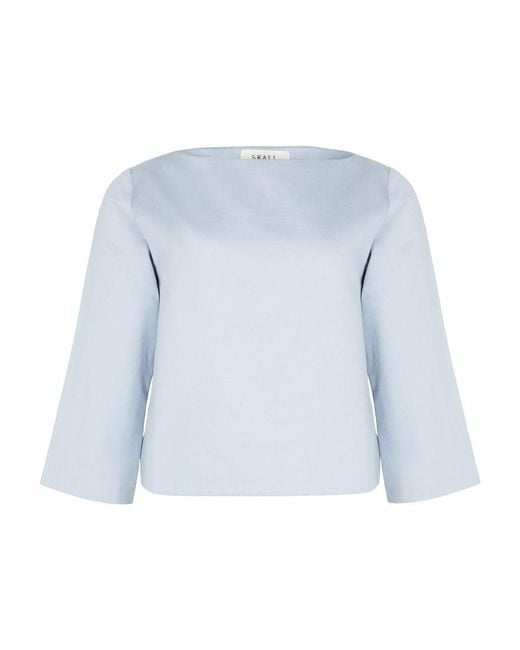 Skall Studio Blue Alma Long-Sleeved Blouse