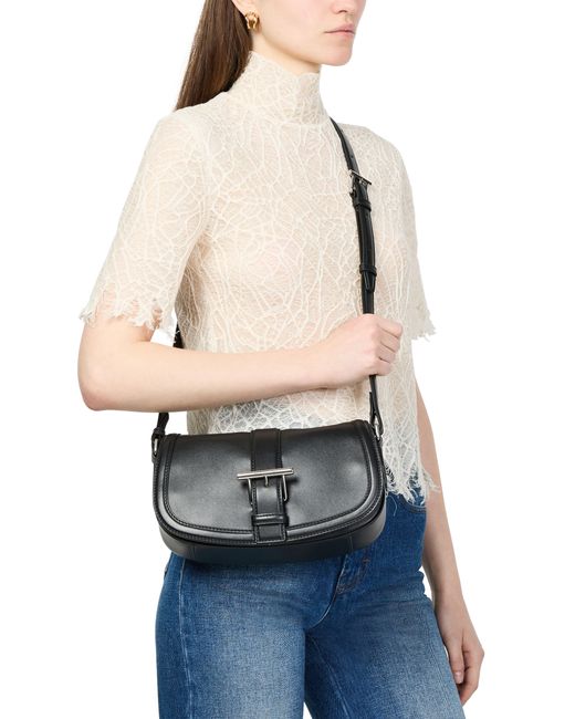 Alexander McQueen Black Kleine Tasche T-Bar