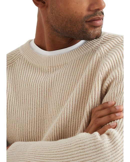 Brunello Cucinelli White Cotton Sweater for men