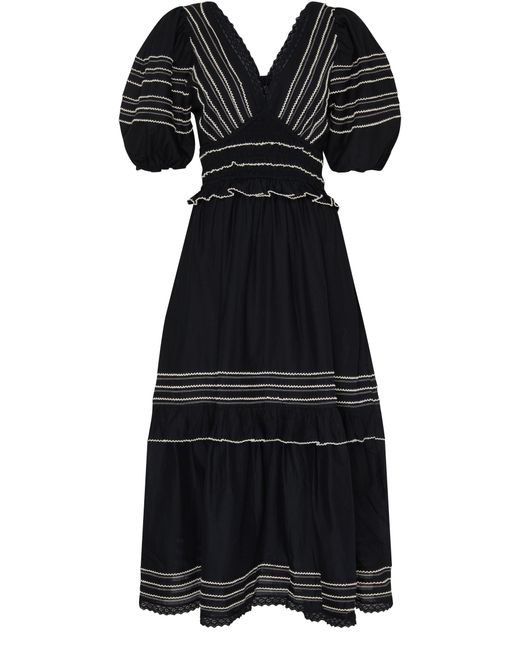 Sea Black Mable Midi Dress