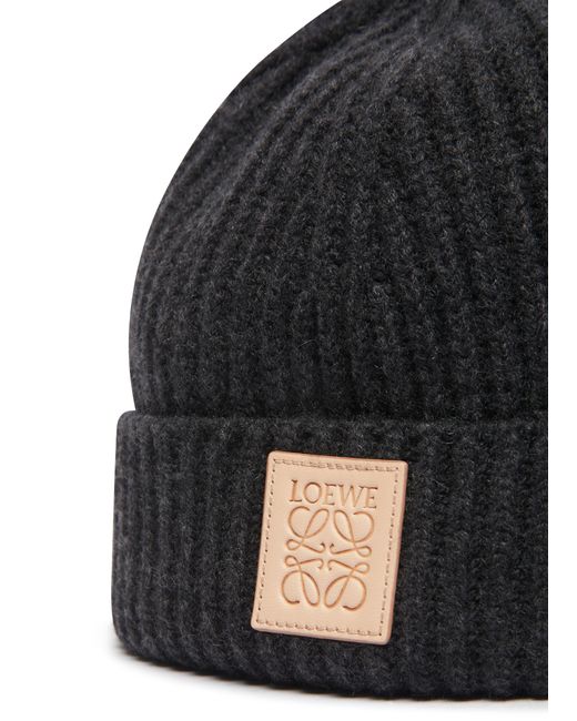Loewe Black Cashmere Beanie