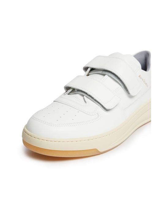 Acne White Perey Friend Sneakers for men