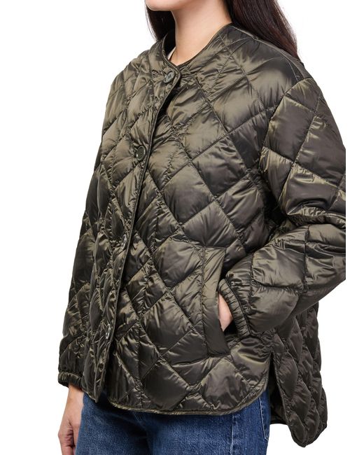 Max Mara Green Buttoned Puffer Jacket