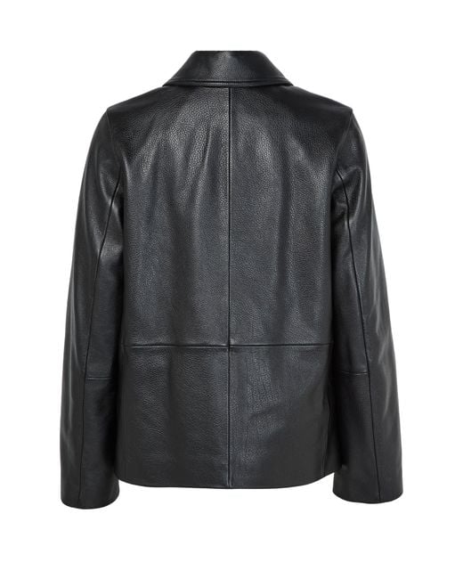 Totême Black Leather Jacket