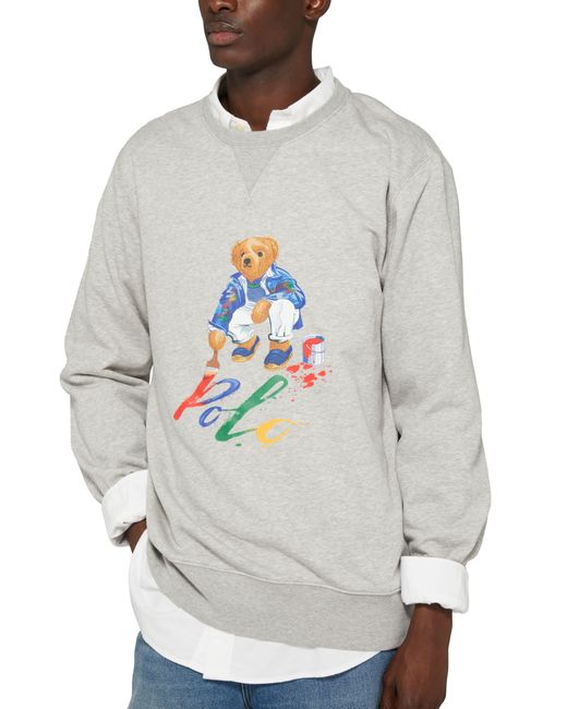 Polo Ralph Lauren Gray Long-Sleeved Sweatshirt for men
