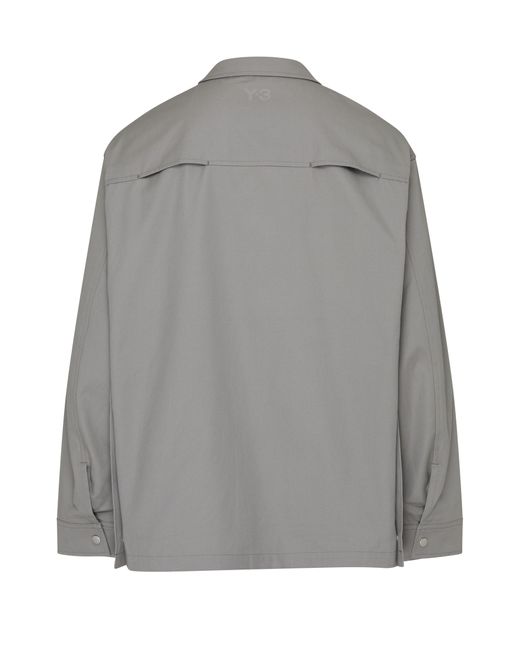 Y-3 Gray Long-sleeve Overshirt for men