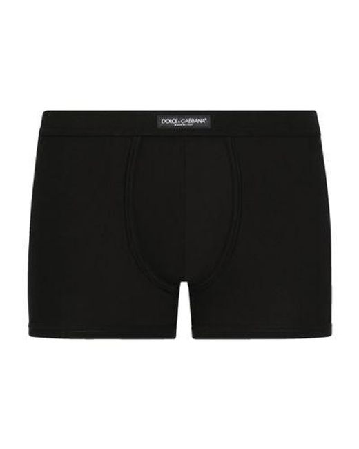 Dolce & Gabbana Black Two-way Stretch Jersey Boxers for men