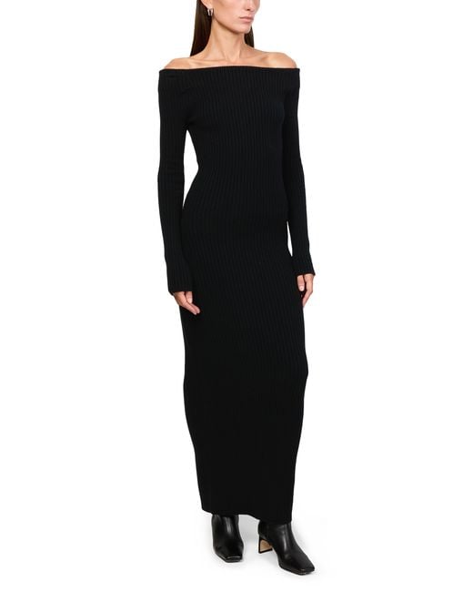 Max Mara Black Langes Strickkleid Arnes