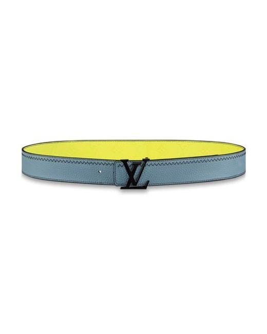 Ceinture LV Initiales Color Blocks 40 mm réversible Louis Vuitton pour homme  en coloris Jaune