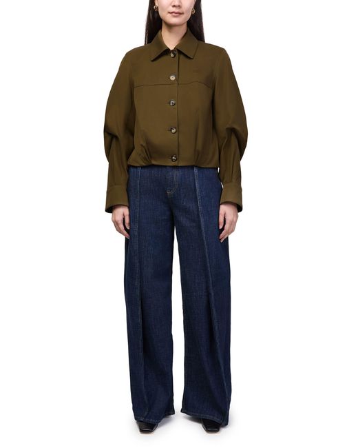 Loewe Green Cotton-Silk Jacket