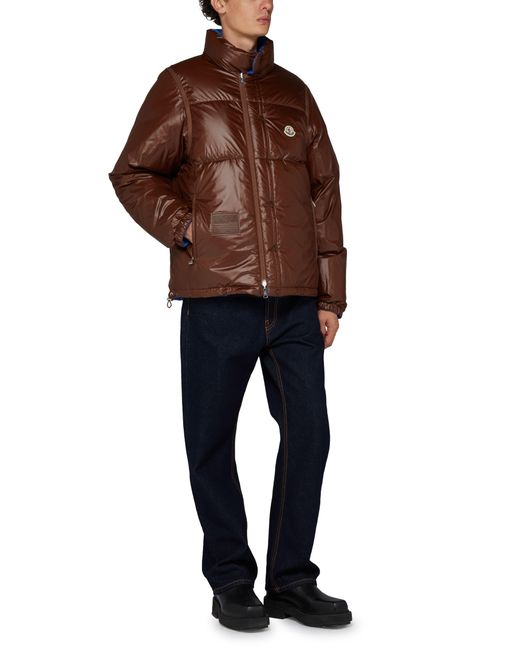 Moncler Blue Reversible Down Puffer Jacket for men