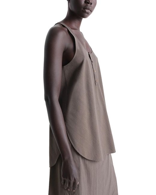 Lemaire Brown Tanktop Mit Bias-Cut
