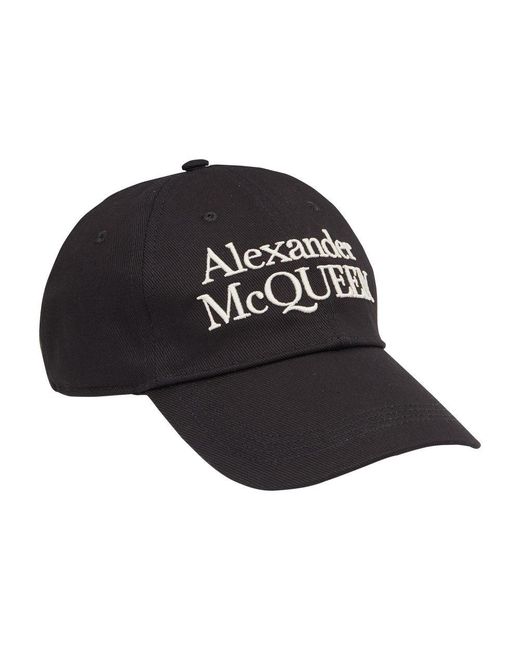 Alexander McQueen Black Mcqueen Stacked Cap for men