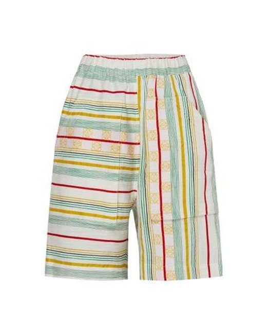 Loewe Green Stripe Workwear Shorts