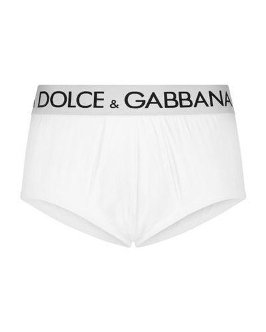 Dolce & Gabbana White Stretch Jersey Brando Briefs for men