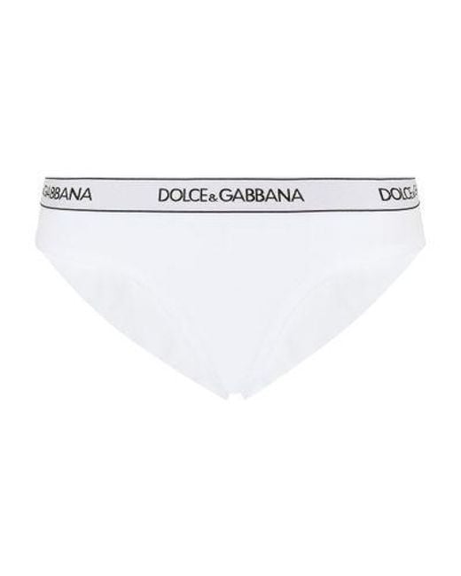 Dolce & Gabbana White Jersey Brazilian Briefs