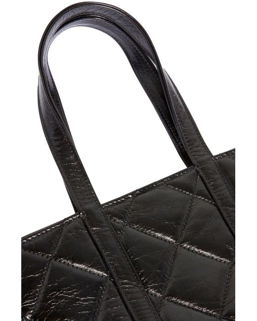 Canvas S Cabas Tote Carried by Hand or on the Shoulder Noir